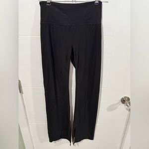 Athleta Women's Black Straight Split Leg Leggings